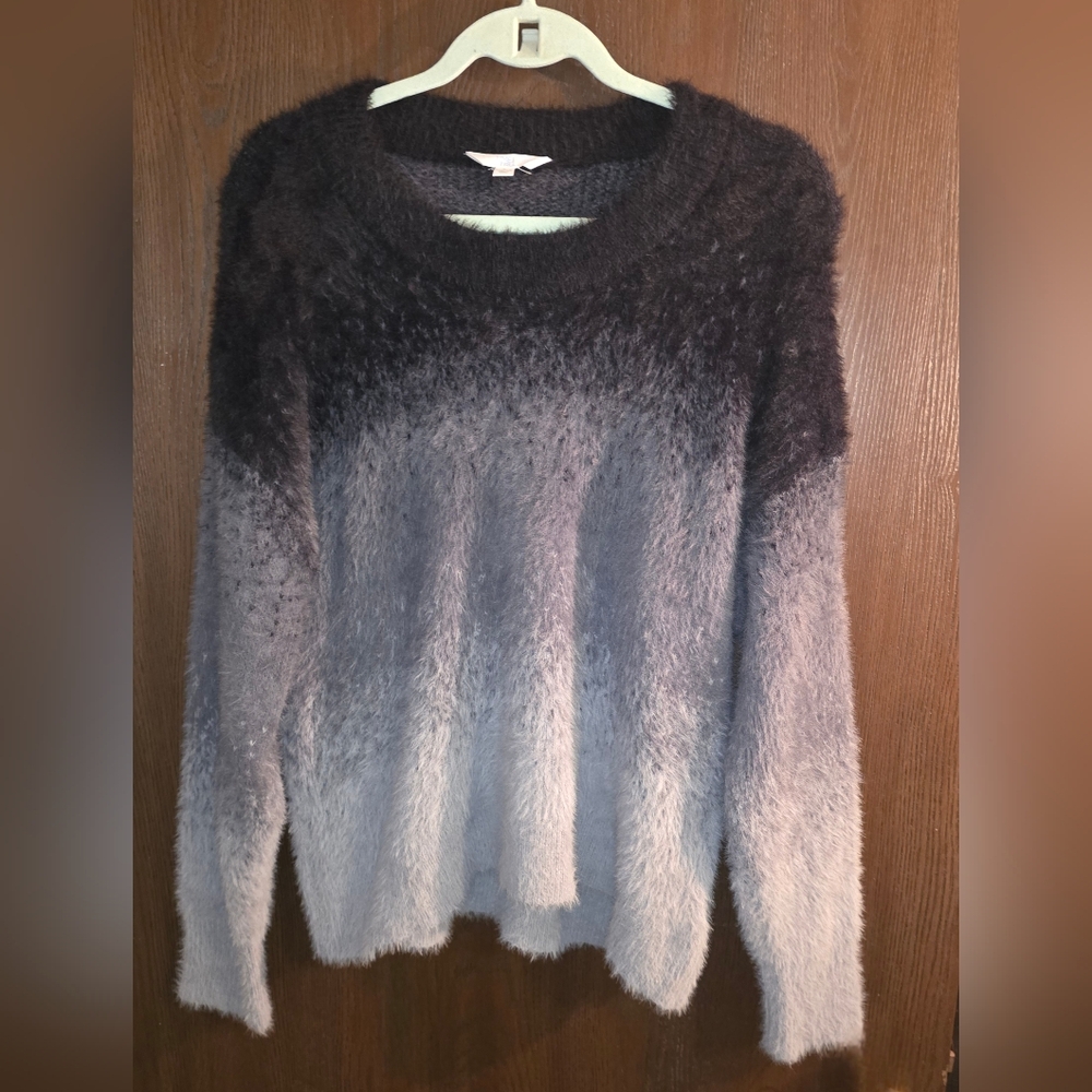 Time and Tru Black and Gray Ombre Sweater